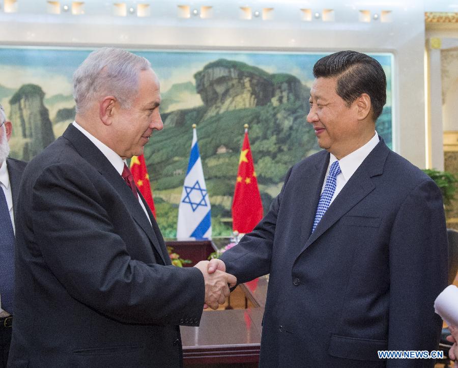 الرئيس الصيني يلتقي برئيس الوزراء الاسرائيلي