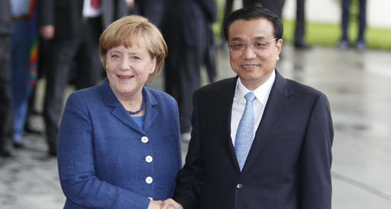 رئيس مجلس الدولة الصيني ونظيرته الالمانية يتفقان على تعزيز التعاون والشراكة الاستراتيجية 