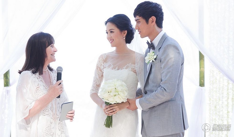 ملكة الجمال الصينية تشانغ تسي لين تقيم حفلة زفاف في تايلاند  (3)