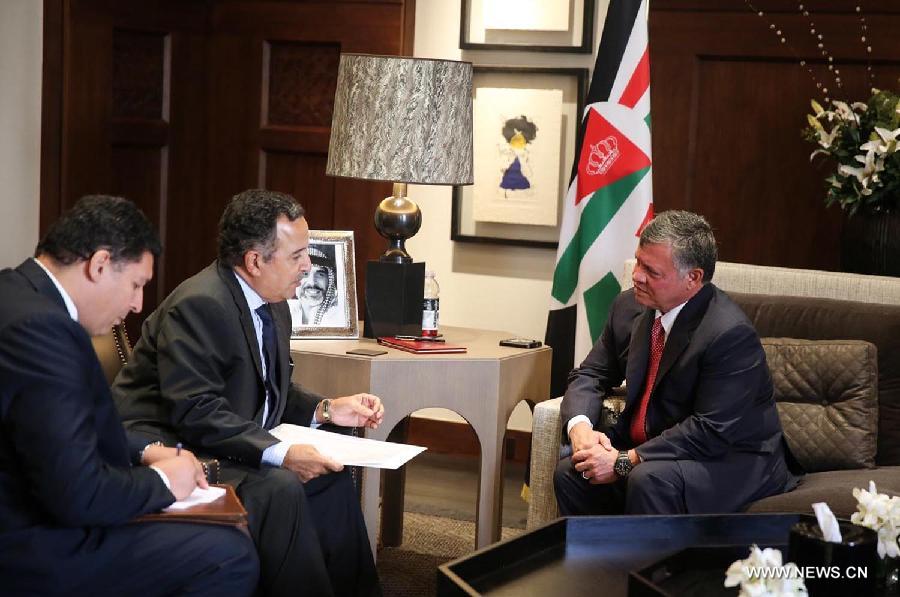العاهل الأردني يتسلم رسالة من الرئيس المصري المؤقت