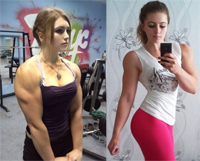 فتاة روسية ذات عضلات قوية