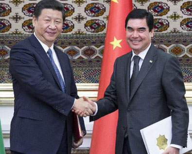 الصين وتركمانستان ترفعان مستوى العلاقات الثنائية إلى شراكة استراتيجية 