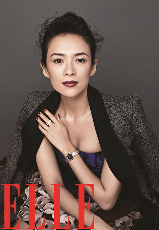 البوم صور الممثلة الصينية الشهيرة تشانغ تسى يى على مجلة ELLE  (2)