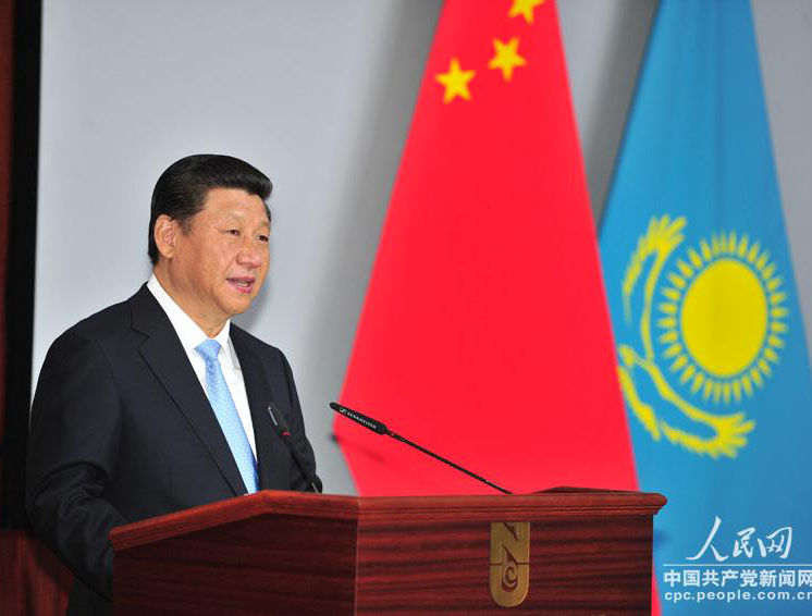 الرئيس الصيني يقترح أن تبنى الصين وآسيا الوسطي حزاما اقتصاديا لـ"طريق الحرير"