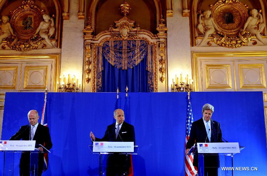 فرنسا والولايات المتحدة وبريطانيا تدعو إلى قرار "قوى وشديد" للأمم المتحدة حول الأسلحة الكيميائية السورية  (3)