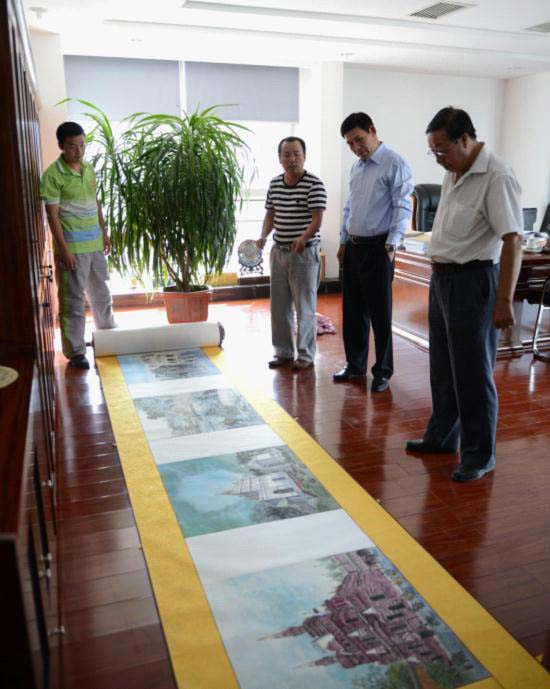 إفتتاح معرض "اللوحات الصينية ترسم عالم المسلمين" في نينغشيا  (11)