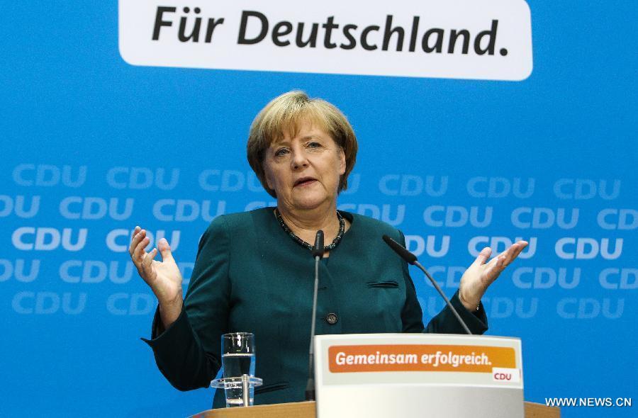 شولز: نتائج الانتخابات الالمانية "نجاح كبير" لميركل (2)