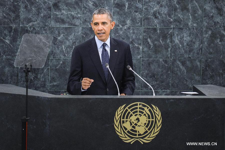 أوباما: الولايات المتحدة ترغب فى حل قضية إيران النووية سلميا