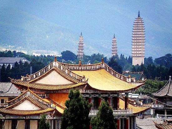 خط الجولة السياحية(6) معبد جيونغتشو في مدينة كونمينغ، المعابد الثلاث وجبل جي تزو في دالي 
