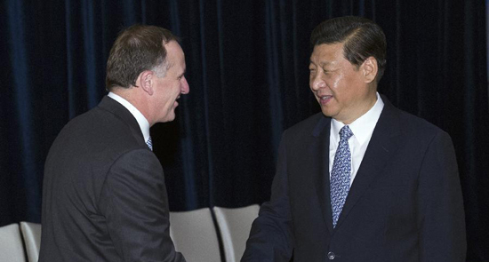 الصين ونيوزيلندا تتعهدان بتدعيم العلاقات والتعاون 