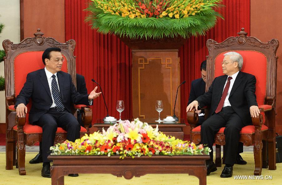 رئيس مجلس الدولة الصينى يتعهد بتعزيز العلاقات مع فيتنام ونقلها إلى آفاق جديدة  (2)