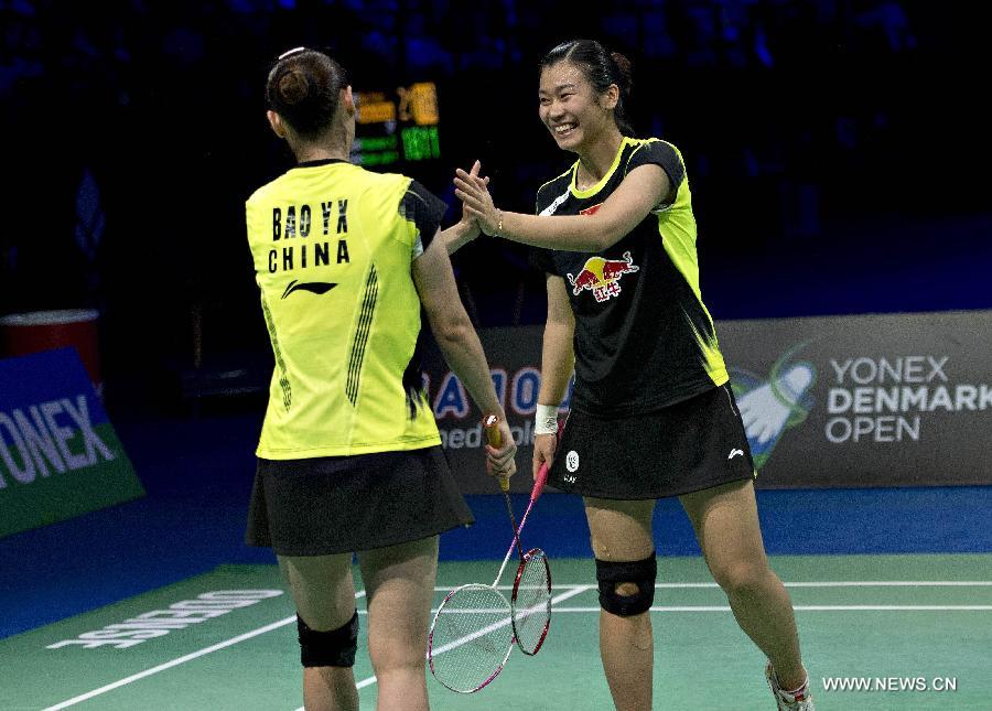 الصين تحرز 4 من أصل 5 ميداليات ذهبية في بطولة الدنمارك المفتوحة لتنس الريشة  (8)