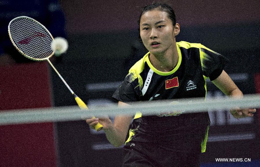 الصين تحرز 4 من أصل 5 ميداليات ذهبية في بطولة الدنمارك المفتوحة لتنس الريشة  (4)