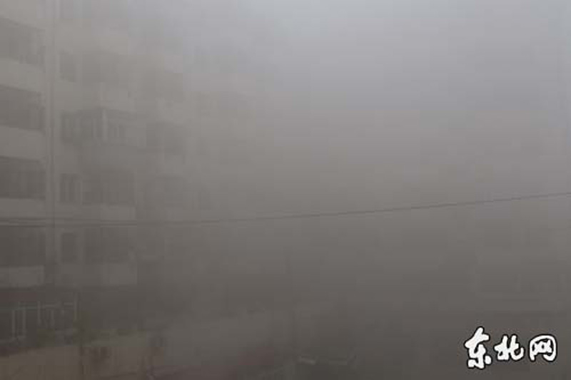 استمرار الضباب الكثيف في شمال شرقي الصين  (19)