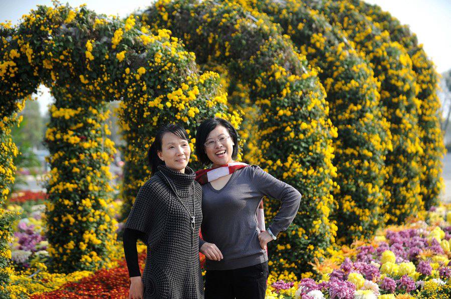 نانتشانغ تتزين بمليون أصيص من زهور الأقحوان 