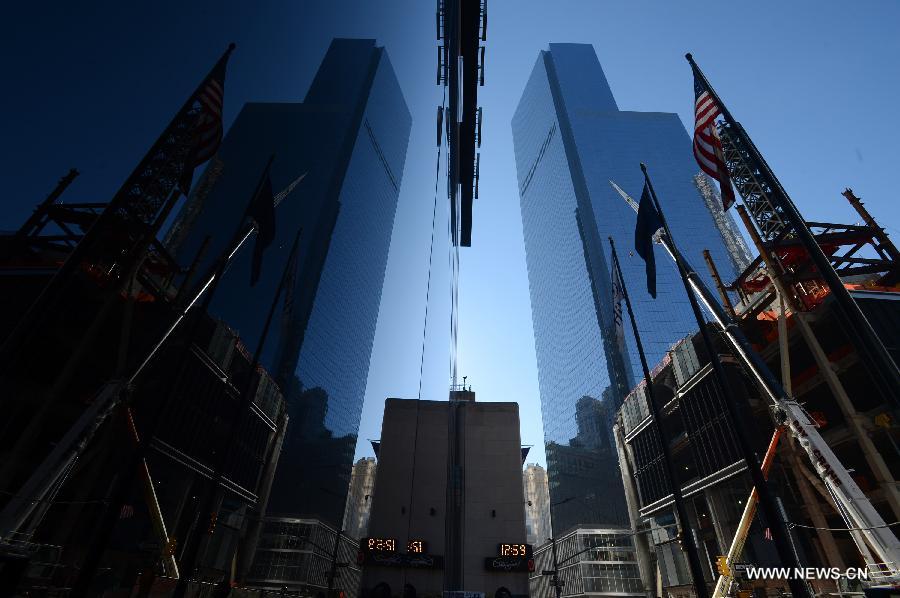  نيويورك تفتتح البرج الأول لمركز التجارة العالمي بعد 12 عاما من  هجمات 11 سبتمبر