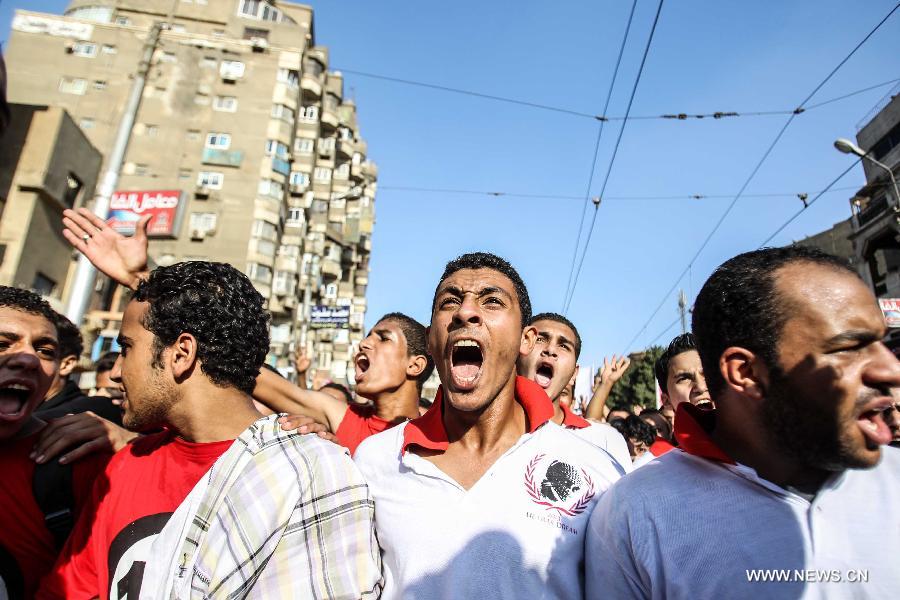 قتيل فى اشتباكات بين أنصار مرسي ومعارضيه شمال القاهرة 