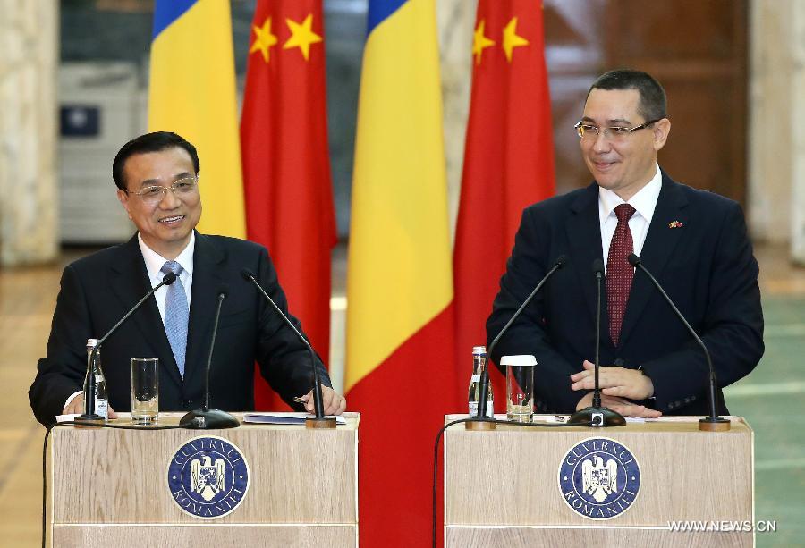 رئيس مجلس الدولة الصيني: الصين على استعداد لتعزيز العلاقات مع رومانيا 