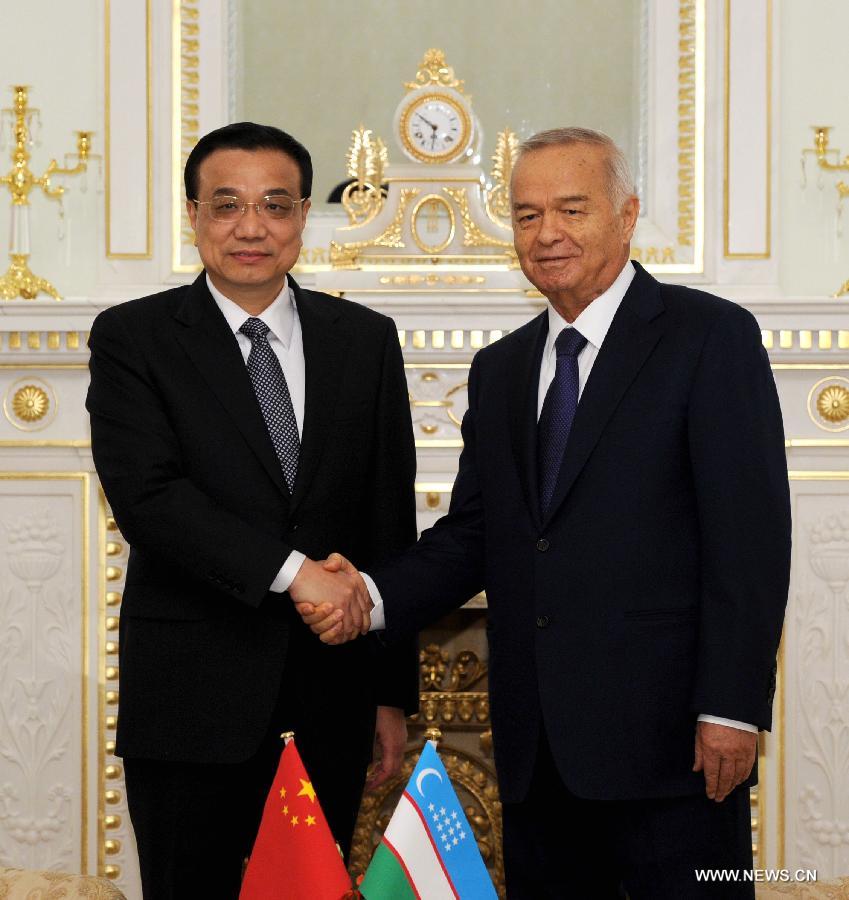 رئيس مجلس الدولة الصيني يحث على علاقات أوثق مع اوزبكستان