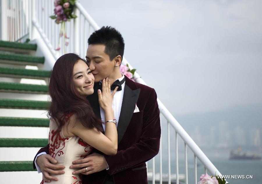حفلة الزفاف "على البحر" للبطلة الأولمبية ليو شوان  (5)