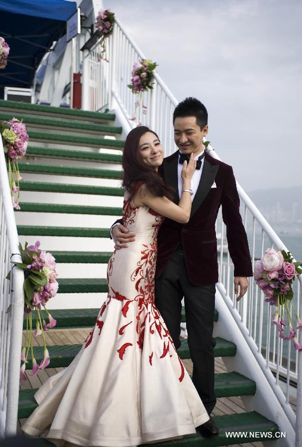 حفلة الزفاف "على البحر" للبطلة الأولمبية ليو شوان  (4)