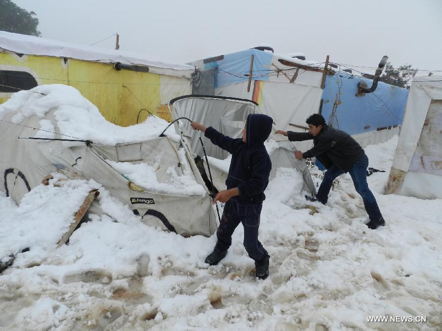 تحقيق : النازحون السوريون في لبنان فريسة للعاصفة "الكسا" (3)