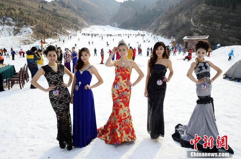 مسابقة ملكة جمال الثلج في مدينة جينان     
