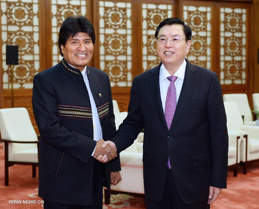 كبير المشرعين الصينيين يتعهد بالتعاون مع بوليفيا 