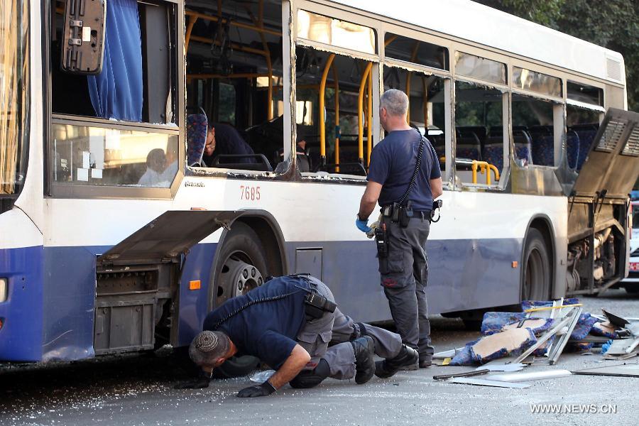 انفجار قنبلة في حافلة بجنوب تل ابيب 