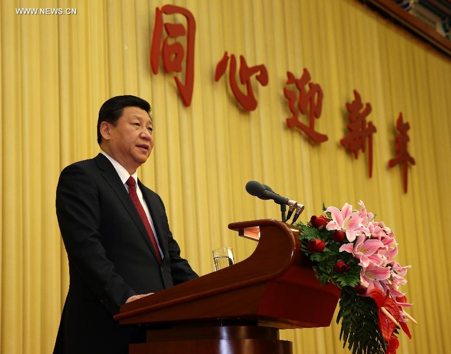 زعماء الصين يحتفلون بالعام الجديد بصحبة المستشارين السياسيين