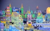افتتاح الدورة ال30 لمهرجان الصين・هاربين الدولي للجليد والثلج 