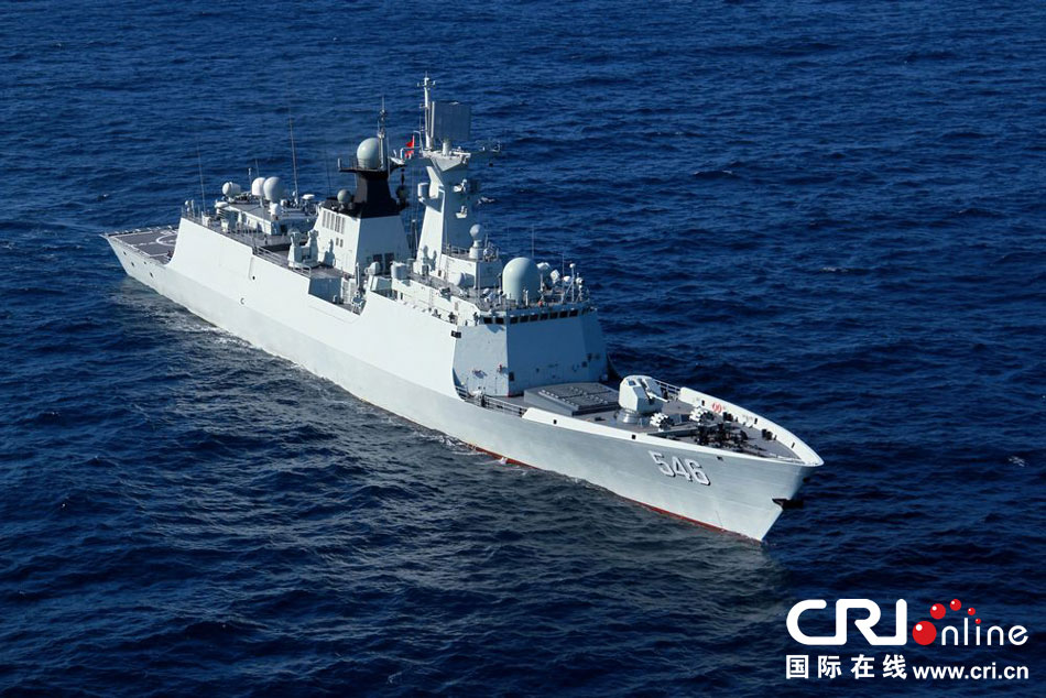 سفينة يانتشنغ الصينية تقوم بتدريبات في البحر الأبيض المتوسط  (2)