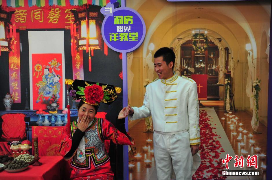 "الشرق يلتقي الغرب" في "عيد الحب" في مدينة شنيانغ 