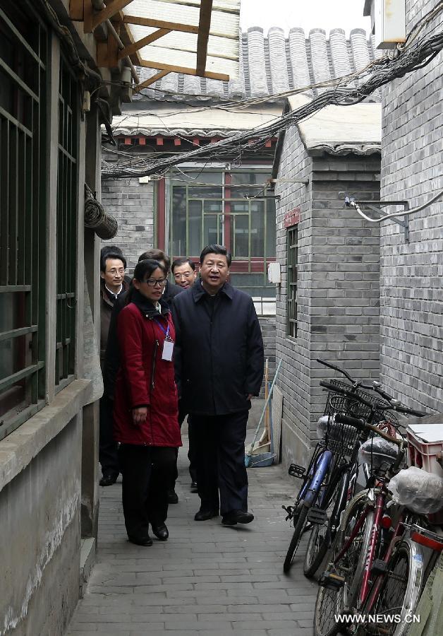 الرئيس الصيني يشدد على أهمية مكافحة التلوث الجوي خلالة جولته في بكين (6)