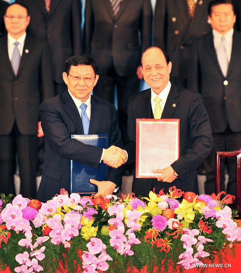 البر الرئيسي وتايوان يوقعان على اتفاقيتين للتعاون  (2)