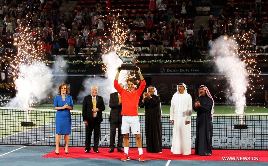 السويسري روجر فيدرير يحرز لقب بطولة دبي للتنس للمرة السادسة (4)