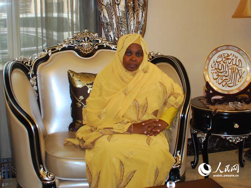 سامية احمد محمد نائب رئيس المجلس الوطني السوداني تثمن عاليا زيارتها للصين 