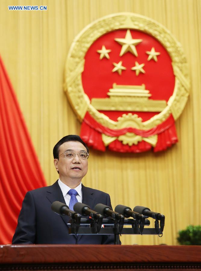 (الدورتان) رئيس مجلس الدولة يستعرض التحديات والمشاكل التي تواجهها الصين (4)