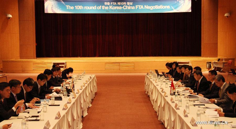بدء الجولة العاشرة من مفاوضات تحرير التجارة بين الصين وكوريا الجنوبية (2)