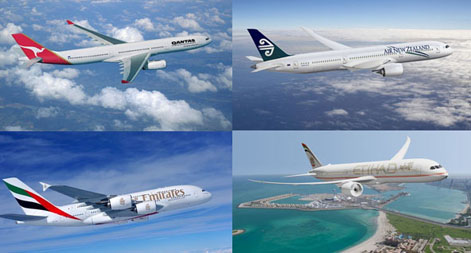 أكثر 10 شركات طيران أمنا في العالم