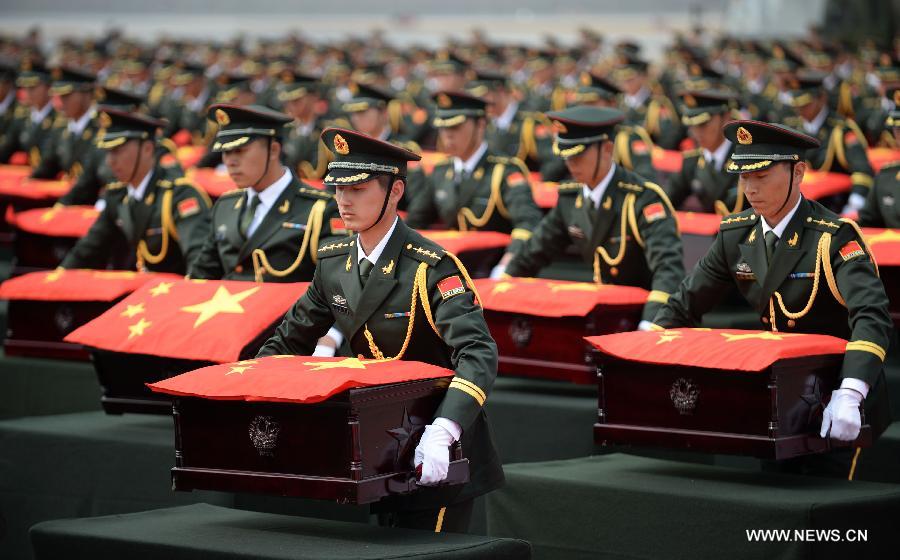 عودة رفات جنود صينيين قتلوا في الحرب الكورية 
