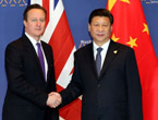 الرئيس الصينى يجتمع مع رئيس وزراء بريطانيا لبحث العلاقات الثنائية 