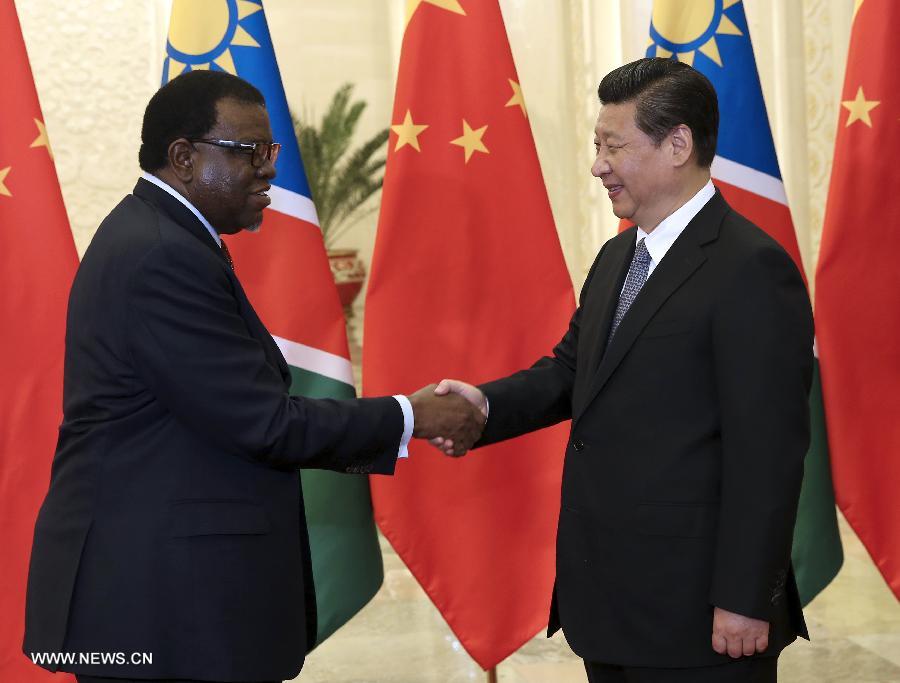 الصين وناميبيا تتعهدان بإقامة علاقات اوثق 
