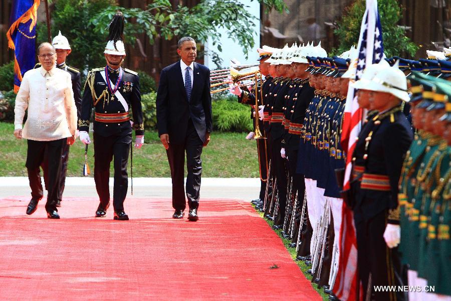 أوباما يصل إلى الفلبين في زيارة دولة (2)
