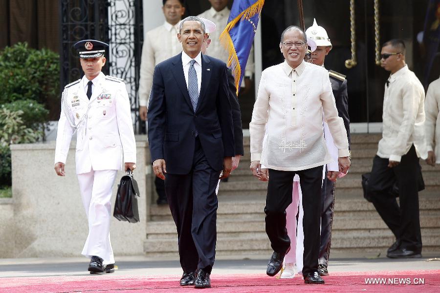 أوباما يصل إلى الفلبين في زيارة دولة (3)