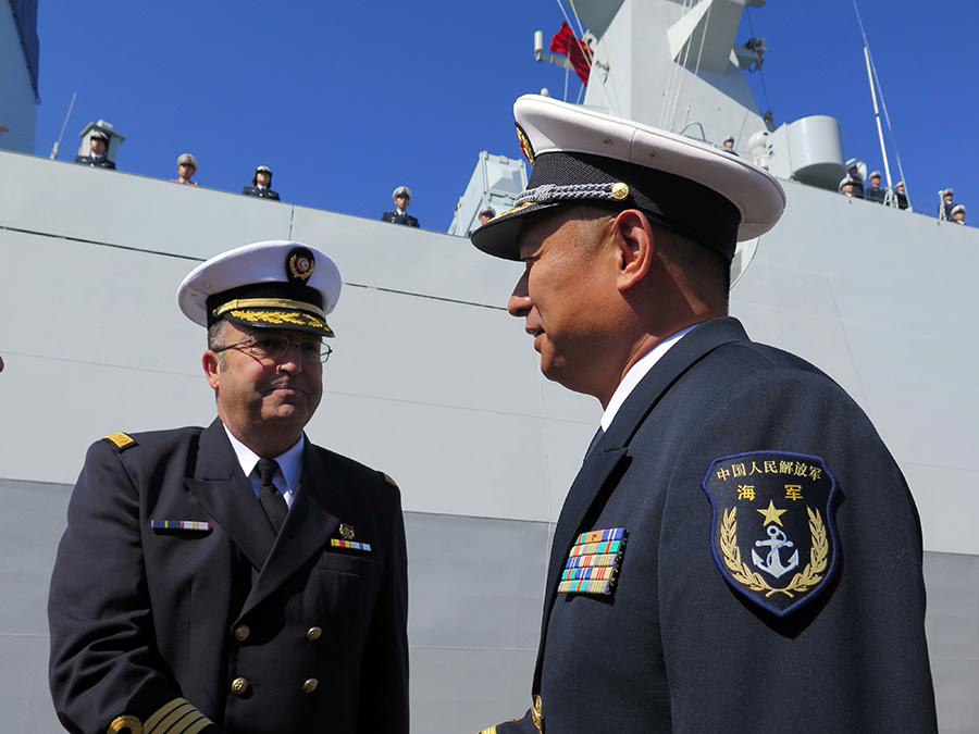 الفرقة السادسة عشرة لحراسة الملاحة للقوات البحرية الصينية تزور تونس 