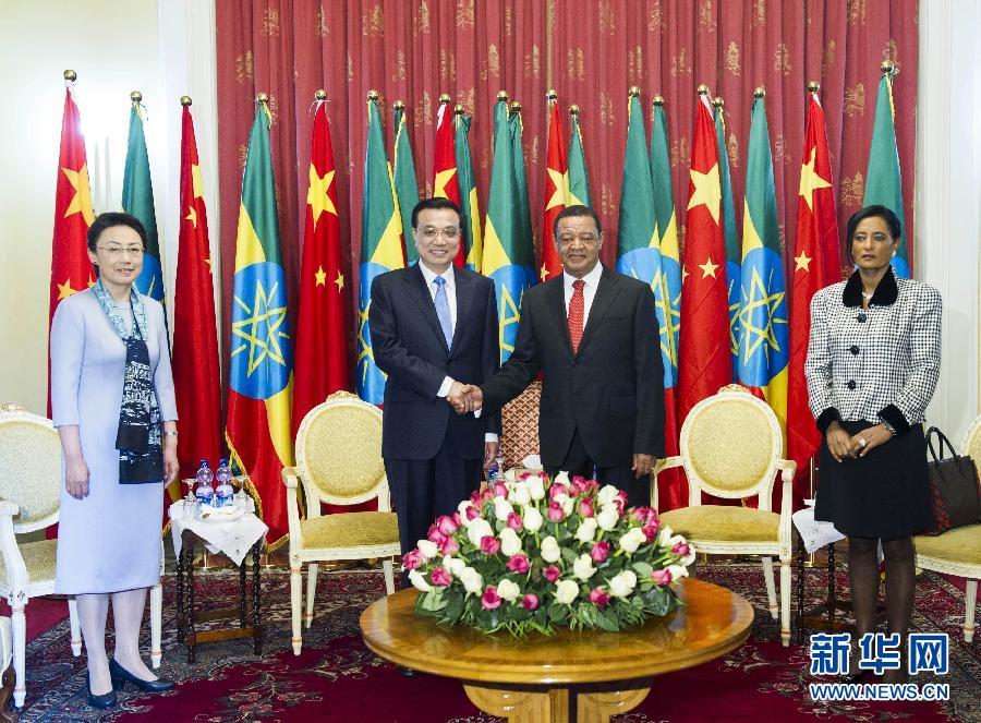 رئيس مجلس الدولة الصيني والرئيس الإثيوبي يتفقان على تعزيز العلاقات والتعاون (6)