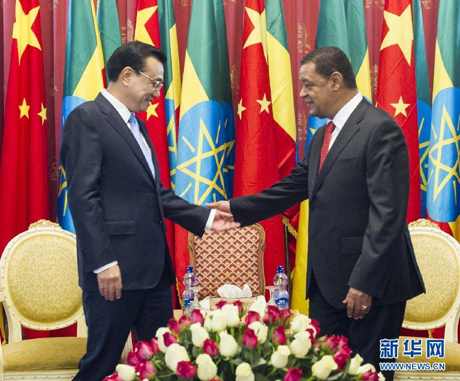 رئيس مجلس الدولة الصيني والرئيس الإثيوبي يتفقان على تعزيز العلاقات والتعاون (3)