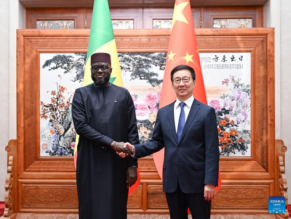 نائب الرئيس الصيني يلتقي رئيس الجمعية الوطنية السنغالية