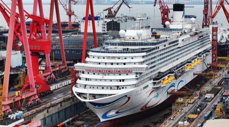 ثاني سفينة سياحية كبيرة مطورة محليا في الصين ستُسلّم بحلول نهاية العام الحالي